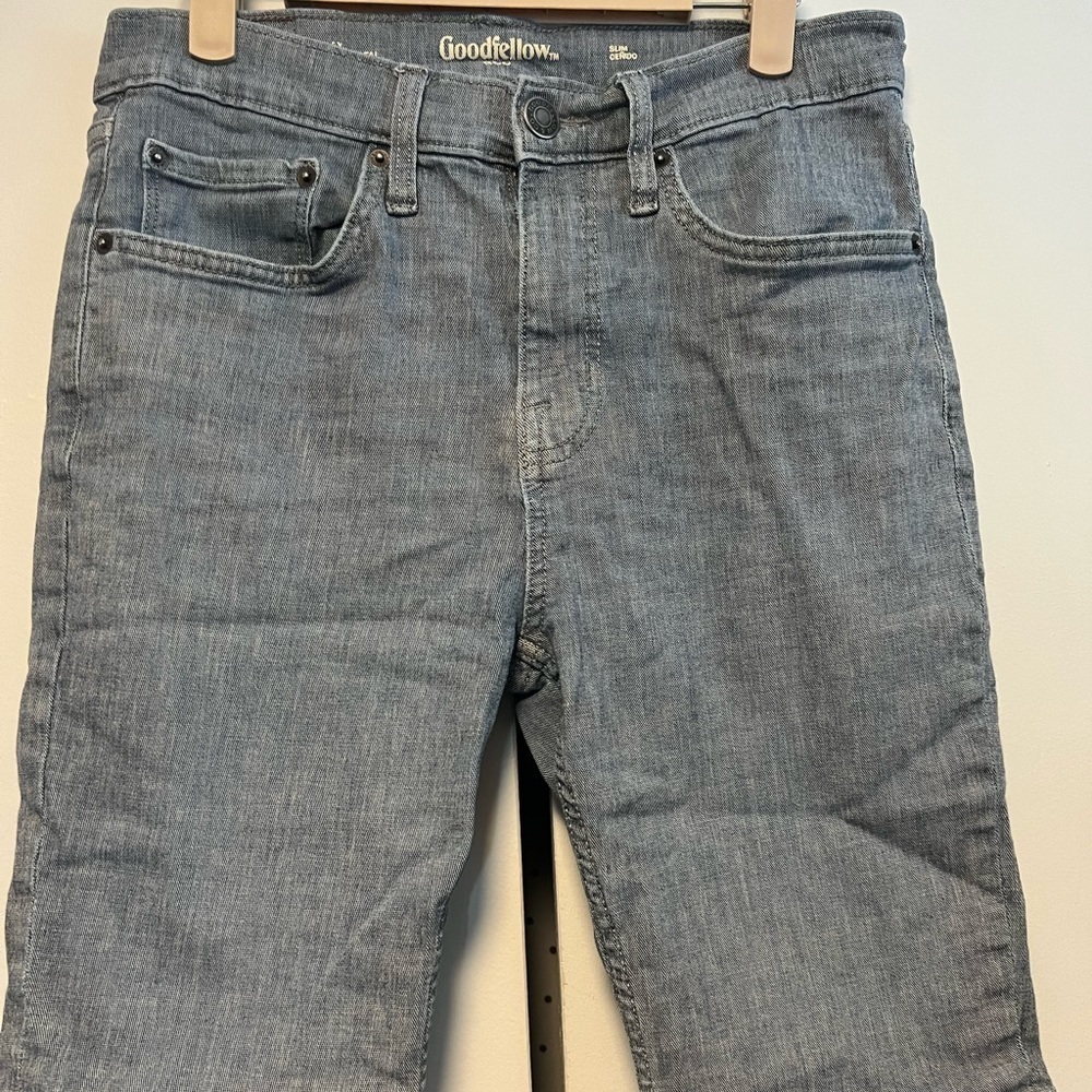EUC 2 pair bundle Goodfellow total flex Jean shorts size 30